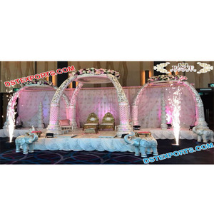 Antiguos Pilares de colmillo boda Mandap boda india Mandap fabricante boda elefante dientes Pilar tendencia blanco Mandap venta - Product Image 1