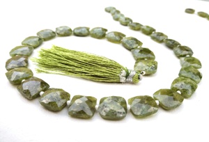 <b>Christmas</b> Offer Square Shape Natural Vessonite Gemstone Faceted Briolette Beads <b>Top</b> Quality Beautiful Making Jewelry - Product Image 4