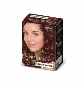 Tembaga Coklat Bubuk Henna Pewarna Rambut Warna Rambut Label Pribadi Massal Warna Rambut Herbal Henna Coklat