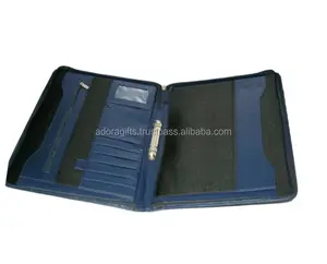 2 ring binder datei ordner/a5 leder datei ordner mit 2 ring binder / 2 ring binder mit notizblock halter