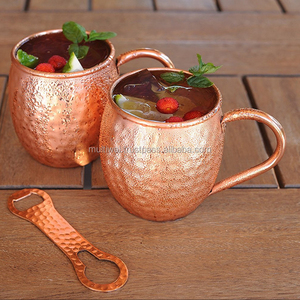 Ouvre-bouteille de style tasse et barman en cuivre de Moscou pour bar, hôtel, usage domestique - Product Image 1