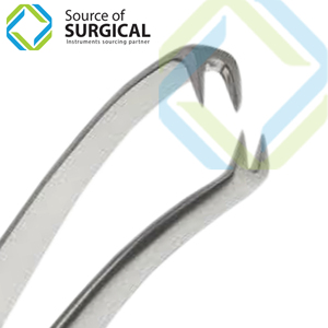 Pince à serviettes manuelle en acier inoxydable Doyen avec pince et clip pour instruments chirurgicaux pour hôpitaux et cliniques - Product Image 2