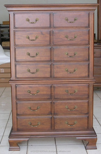 Muebles de dormitorio Cama tradicional con dosel con tallas de madera maciza - Product Image 2