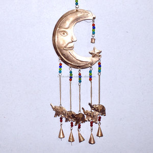 Campanas de Viento Redondas de Hierro con Diseño Personalizado Indio - Product Image 4