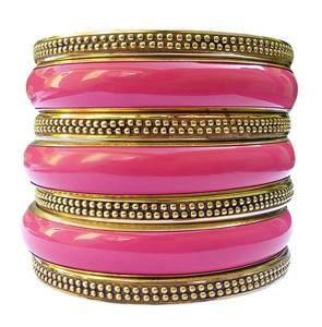 Brazaletes indios de madera pintados a mano, baratos, venta al por mayor - Product Image 1