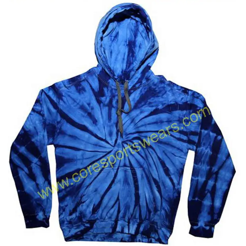 New Arrival Factory Direct Sale Men Newest Design Tie Dye Print Hoodie Best Quality Cotton Fleece Sweatshirt