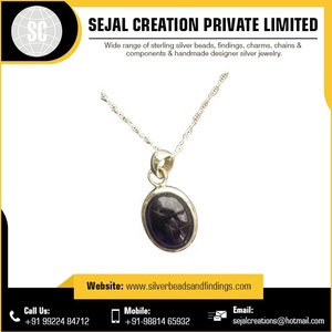 Pendentif en cristal de pierre précieuse en argent sterling d'approvisionnement en vrac de marque privée de qualité supérieure avec un design unique - Product Image 5