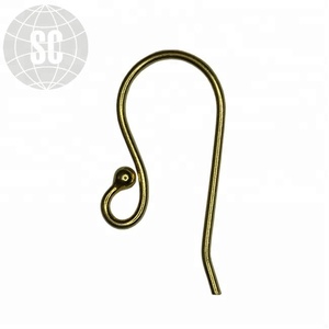 Vente en gros de fils d'oreilles en forme de pétale de fleur en argent sterling 925 - Product Image 1