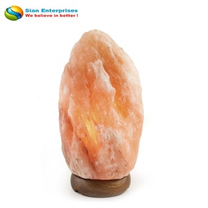 Lámpara Purificadora de Aire de Sal del Himalaya de 4-6 kg, Diseño de Cristal de Roca Natural Tallado, Modelo SE-1032 de Pack-Sian Enterprises, Personalizable - Product Image 3