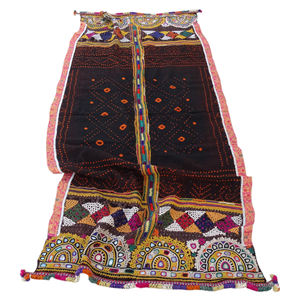 En gros brodé à la main vintage banjara rabari jeter châle - Product Image 6