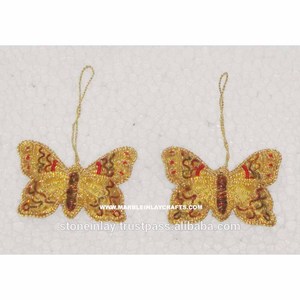 Beaded Embroidery Tree Decoration Christmas Ornament - Product Image 1