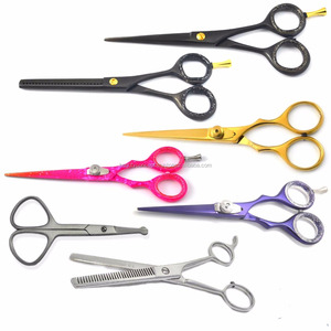 Tijeras de peluquero profesionales con cuchillas de acero inoxidable y puntas romas, instrumento de corte de belleza para recortador de bigote - Product Image 1