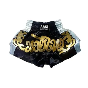 Đào Tạo Cổ Điển Muay Thái Quần Short Đen Trắng Đỏ Camo Xanh Kick Boxing MMA Combat Thể Thao Sparring Thân