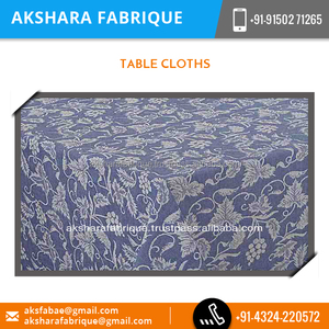 Manufacturer Hand Block Printed Cotton Tablecloths Artisan Made Eco-Friendly Customized <b>Table</b> <b>Covers</b> for Home Decor Hotels Cafes - Product Image 3