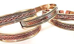 <b>Copper</b> Alloy Cuff Magnetic Health Bracelet-Unisex Classic Christian Handmade - Product Image 4