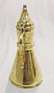 Pichet turc en laiton fait main, reproduction vintage Zahereen BM2, avec poignée, pour le camping - Product Image 2