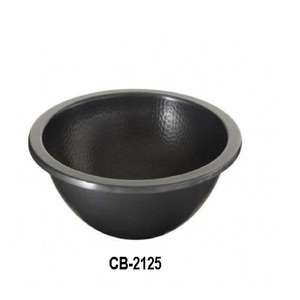 Accessoire de table de lavabo de salle de bain en cuivre noir métallisé de designer de luxe - Product Image 1