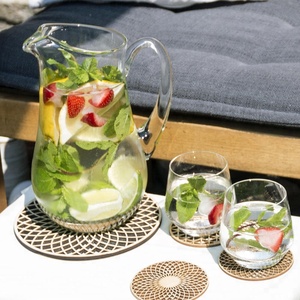 De posavasos de madera para beber | En relieve regalo de navidad | Navidad beber corte láser posavasos - Product Image 4