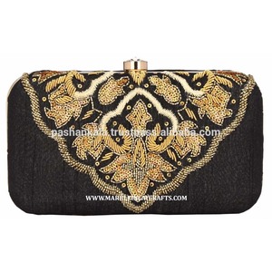 Indian embroidery Beaded Clutch Purse - Product Image 1