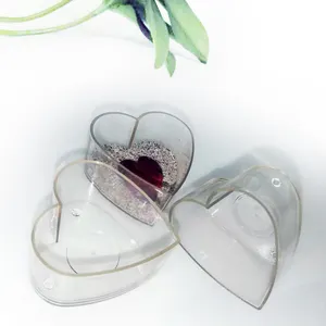 Bougeoir scintillant en forme de cœur, conteneur en plastique, offre spéciale 2019