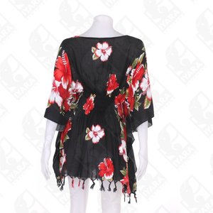 ชุดเดรสโบโฮลายดอกไม้,เสื้อผ้าแอฟริกันปอนโช - Product Image 6