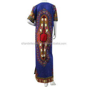Dashiki africano vestido de mujer Maxi vestido caftán largo Tribal Kaftan tamaño libre africana vestido Kaftan caftán larga Tops - Product Image 5