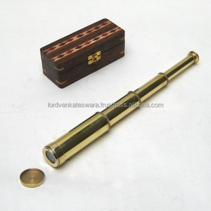 Antique Brass Nautical Telescope Polished Metal Love <b>Theme</b> New Year Occasion Lord Brand LV7878 - Product Image 1