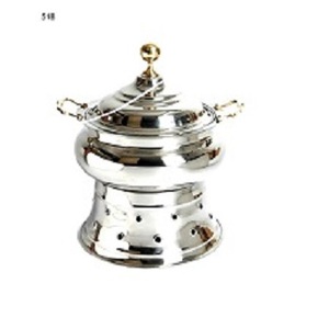 Contenedor de comida para Buffet, suministros de alimentos chapados en plata, plato de frotamiento para fiesta de boda, cazuela, calentador de comida, plato de frotamiento - Product Image 2