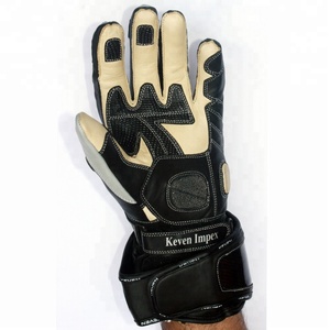 Guantes de Carreras de Cuero Kraven, Protección Completa para los Dedos y la Palma, Transpirables, con Cierre de Cremallera, para Motociclismo, Universales para Hombre - Product Image 4