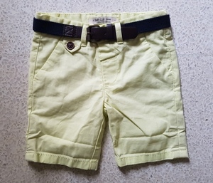 Lote de existencias de Bangladesh/Cancelación de envío/Material de algodón excedente Pantalones cortos para niños con cinturón Edad apropiada para niños Temporada de primavera - Product Image 1