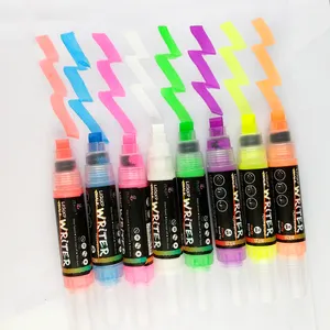 Window Chalk Board Plastic Metal Glass Led Board 8 Assorted Colours Yellow Liquid Chalk Marker 10MM