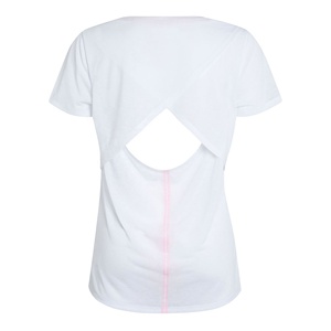 2021 Phụ Nữ Tùy Chỉnh Thương Hiệu Logo Giản Dị Ngắn Tay Áo T-Shirt 100% Cotton Được Trang Bị Cộng Với Kích Thước Chống-Đóng cọc - Product Image 2