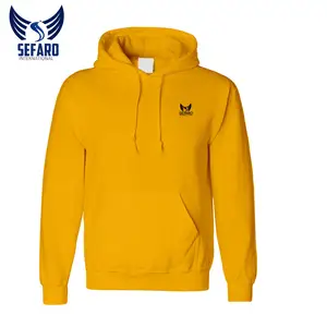 Sweat à capuche de couleur jaune, vêtements de sport, à la mode, tenue décontractée pour adultes et enfants, fabriqué au Pakistan, nouvelle collection