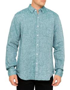 เสื้อเชิ้ตผ้าฝ้ายป๊อปลินลำลองสำหรับผู้ชาย ระบายอากาศได้ดี ผลิตในบังกลาเทศ - Product Image 1