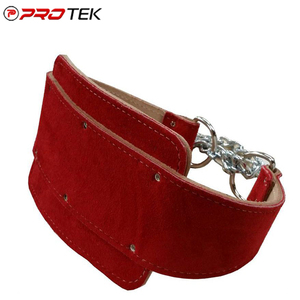 Mens Ejercicio y Fitness Cintura Trimmers Cuero Dip Cinturones para levantamiento de pesas - Product Image 6