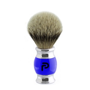 PRESTIGE RAZOR Mango de metal de madera La mejor brocha de afeitar de tejón Logotipo personalizado El mejor precio Hecho a medida para el cuidado personal de la barbería - Product Image 5