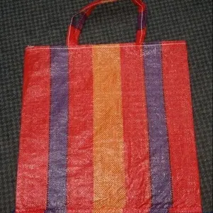 Sac à damier tissé en pp, sac de couverture colorée anti-uv et sans uv, avec poignées pour chilienne, Ecuador, bolibie, péruvien, urguay, nuancier, transportable