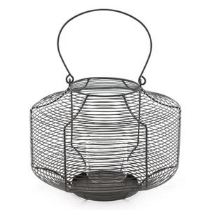 โคมไฟลวดสีดำทันสมัยพร้อมที่จับเชิงเทียนที่ทันสมัยสำหรับการตกแต่งบ้านร่วมสมัยและการจัดแสงโดยรอบ - Product Image 1