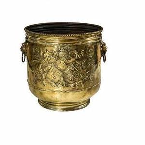 <b>LARGE</b> BRASS FLOWER POT - Product Image 6