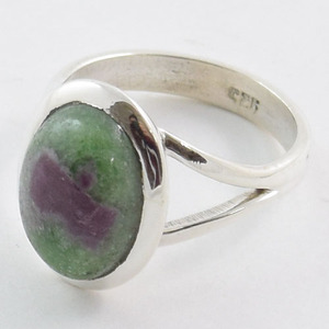 Venta al por mayor Ruby Zoisite anillo de piedra de joyería hecha a mano - Product Image 3