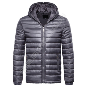 Chaqueta Acolchada con Capucha para Invierno, Logotipo Personalizado, Cortavientos Reversible, Ecológica, para Hombre, Precio al por Mayor de Alta Calidad - Product Image 6