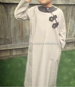 Thobe เสื้อผ้ามุสลิมผ้าโพลีเอสเตอร์คุณภาพสูงแบบดั้งเดิมสำหรับผู้ใหญ่ XS-XXXL ทางการลำลองฤดูร้อนมีขนาด ODM 2ชิ้นขั้นต่ำ - Product Image 6