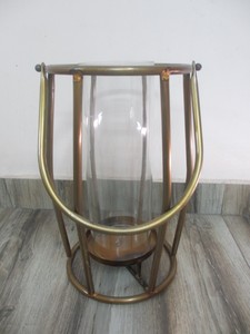 Soporte de luz de té de madera antiguo con soporte de vela elegante superior de Metal plateado para decoración del hogar bodas y Navidad - Product Image 4