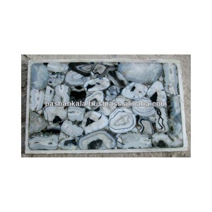 Agate Semi Precious <b>Stone</b> <b>Table</b> <b>Top</b> - Product Image 1