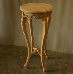 Vender sólida mesa de muebles de madera sin terminar - Product Image 4