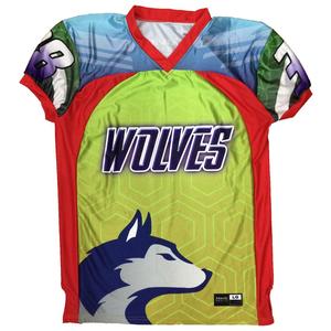 Camiseta de Fútbol Americano, Diseño Personalizado, Unisex, Manga Corta, Transpirable, Ropa Deportiva de Poliéster para Adultos - Product Image 1