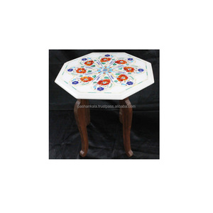 Incrustación de mármol puro, mesa superior - Product Image 1