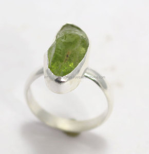 Bague en argent Sterling 925, pierre précieuse brute, bijoux de qualité, vente en gros, prix d'usine - Product Image 1