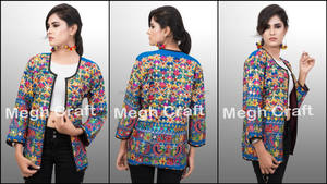 Chaqueta tradicional bordada kutch, chaqueta india para mujer, chaqueta hippie Bohemia gitana Banjara - Product Image 4