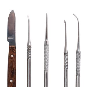 Juego de herramientas de tallado de cera Dental de acero inoxidable de 10 piezas Fuente de alimentación manual para tallado de cera dental manual - Product Image 5